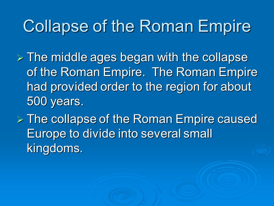Collapse of the Roman Empire
