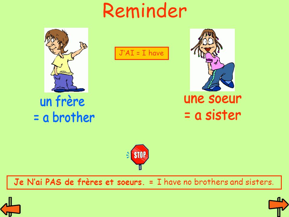 French frere et soeur