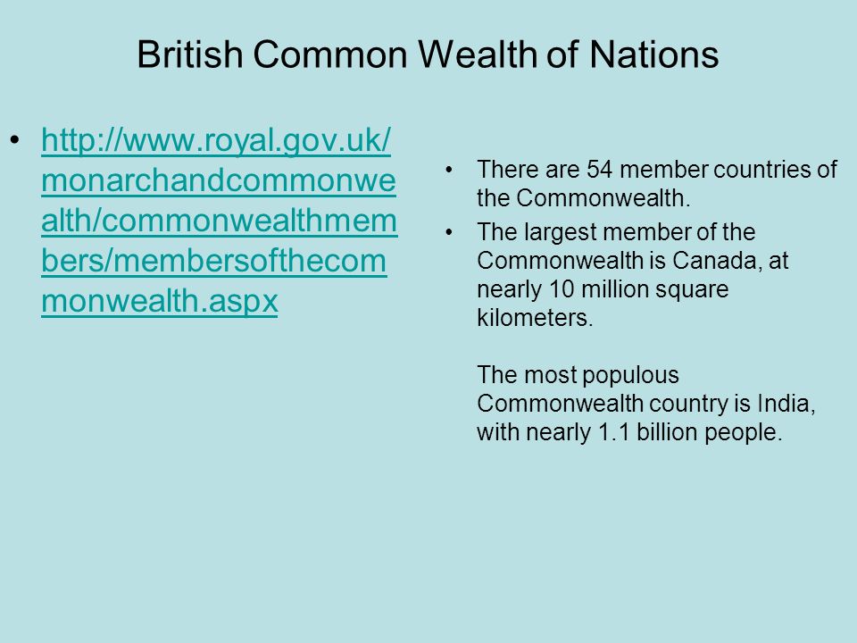 British Common Wealth of Nations