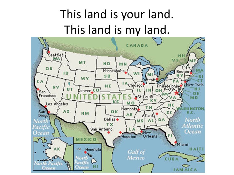This land is your land. This land is my land.