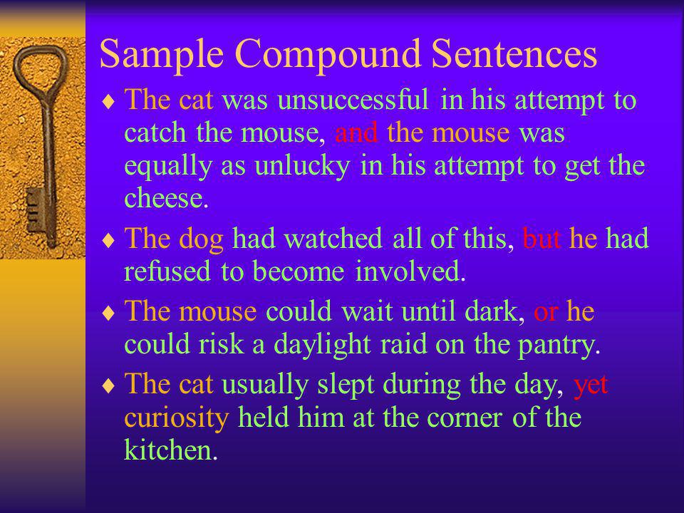 Sample Compound Sentences