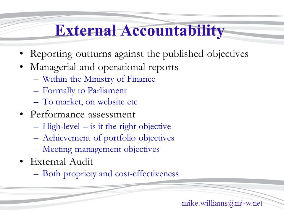 External Accountability