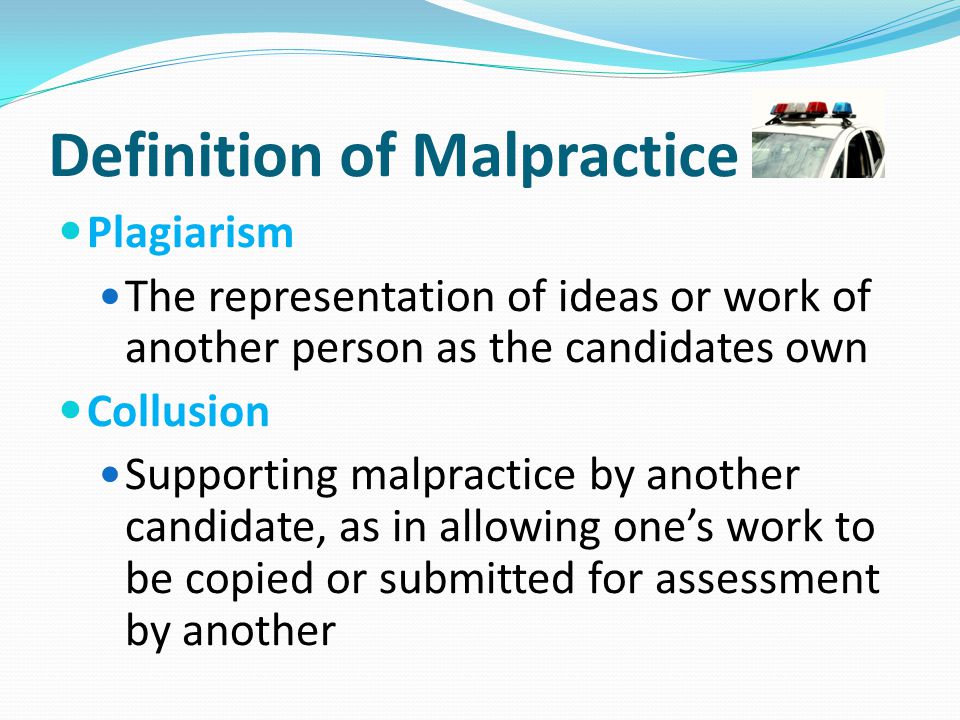 Definition of Malpractice