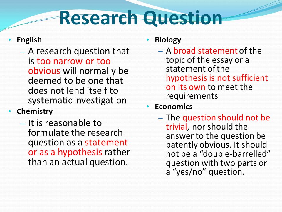Research Question English.