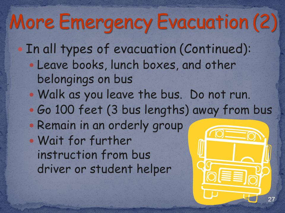 More Emergency Evacuation (2)