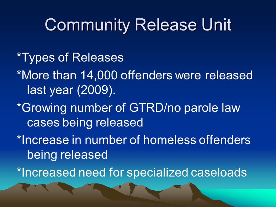 Community Release Unit