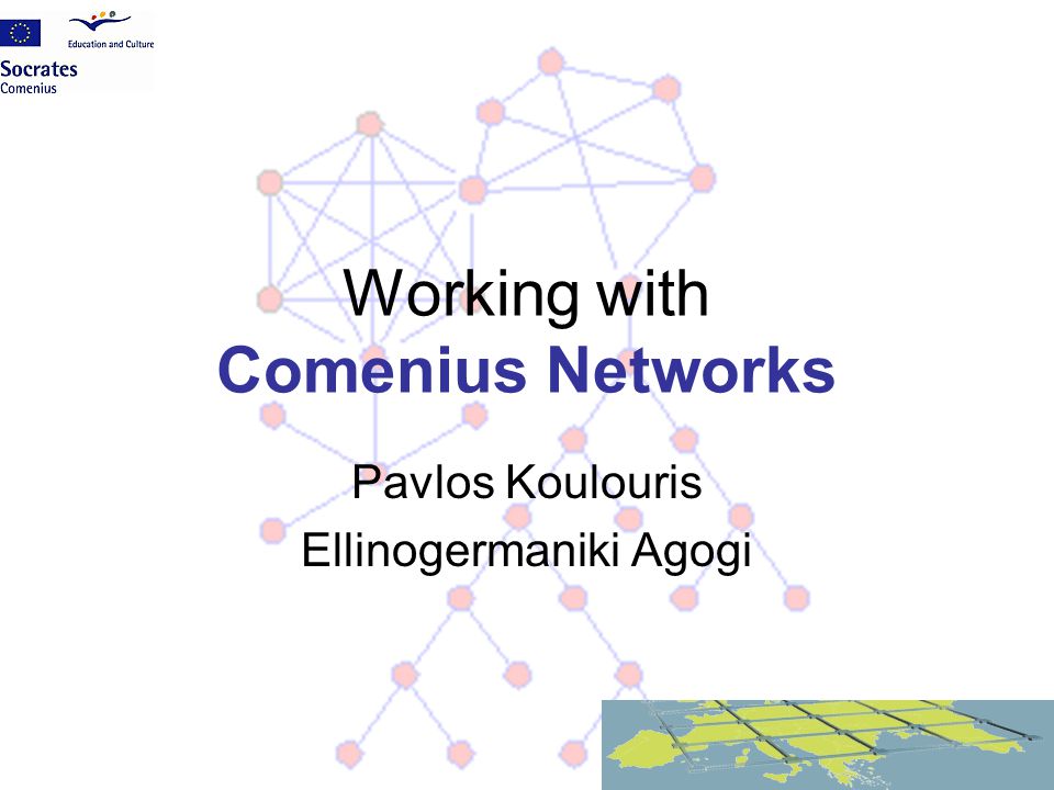 Working with Comenius Networks