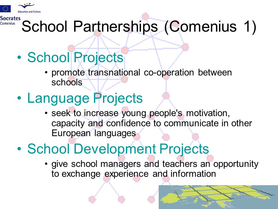 School Partnerships (Comenius 1)