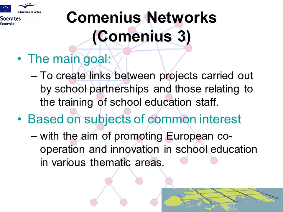 Comenius Networks (Comenius 3)