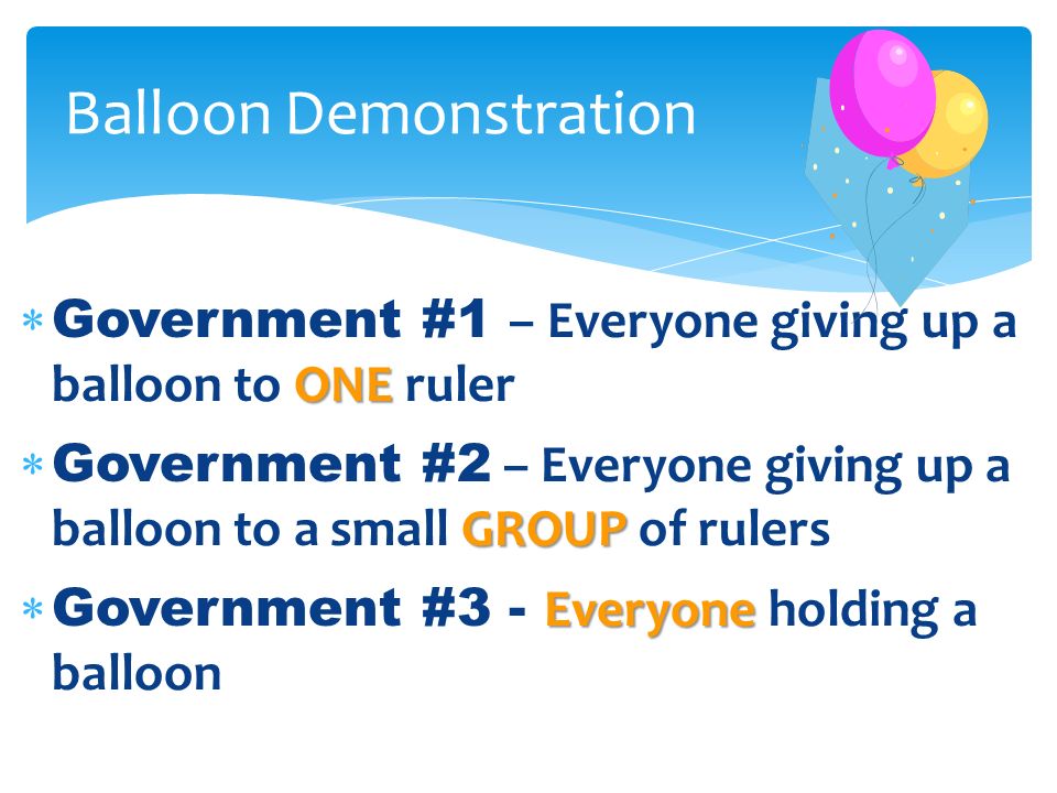 Balloon Demonstration
