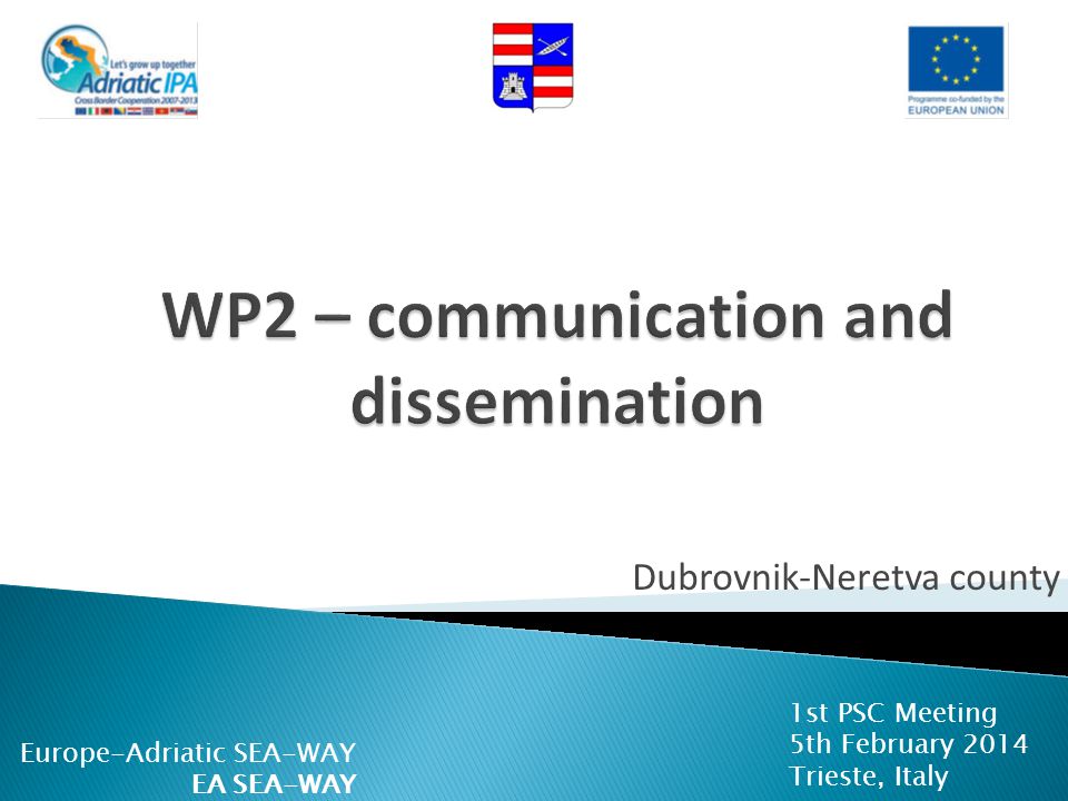 WP2 – communication and dissemination