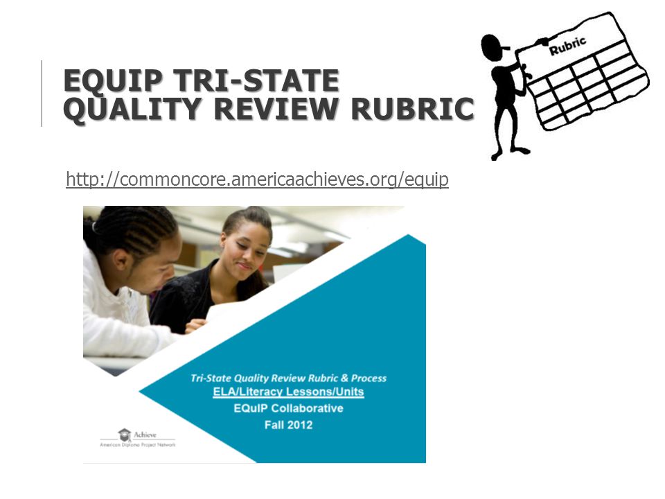 EQuIP Tri-State Quality Review Rubric