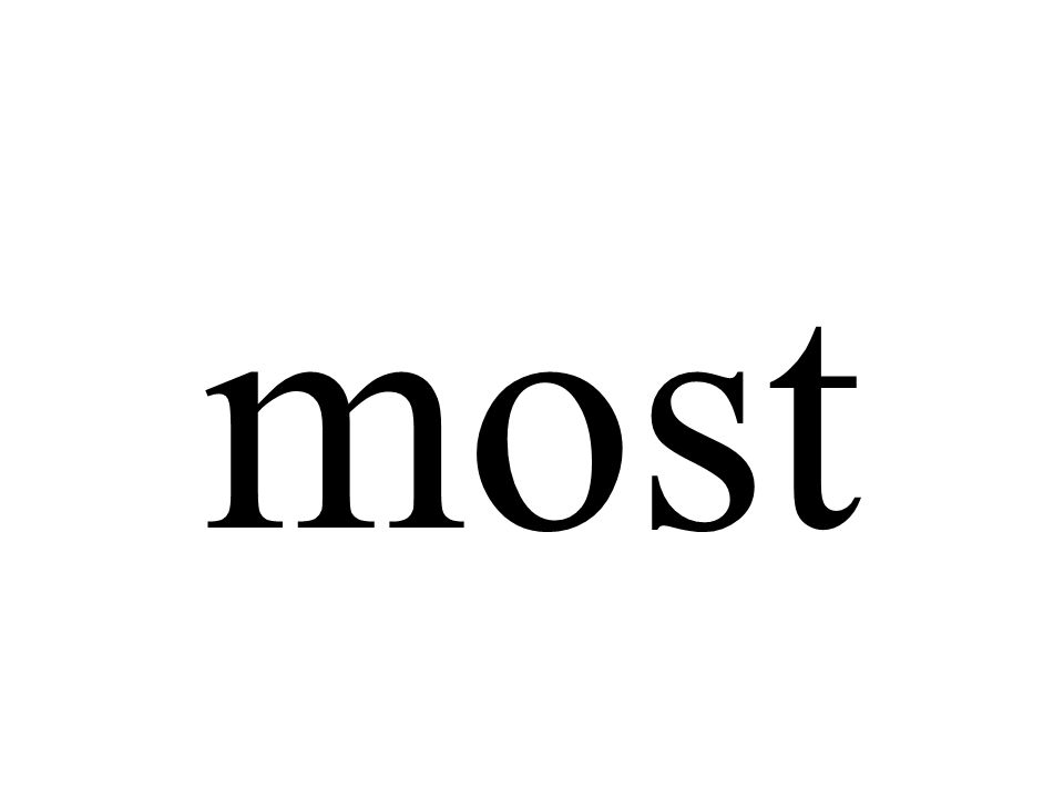 most