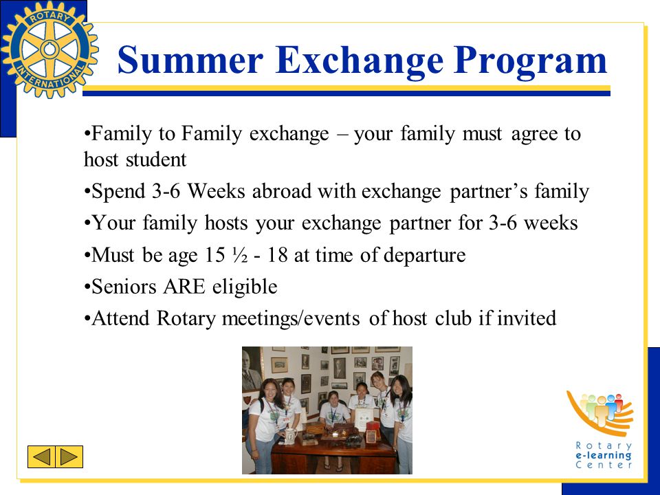 Summer Exchange Program