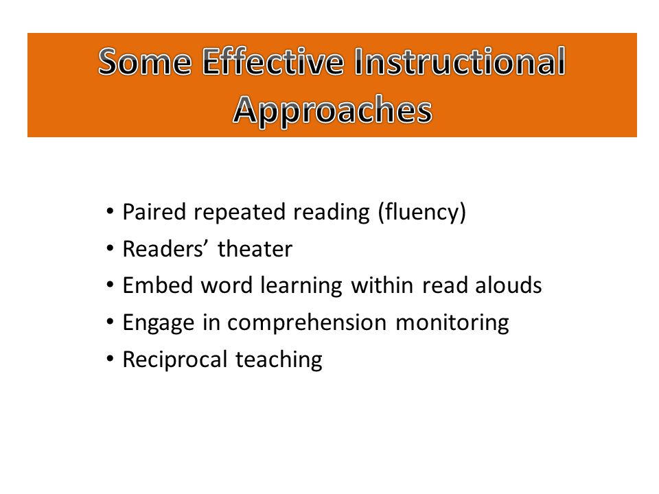 Some Effective Instructional Approaches