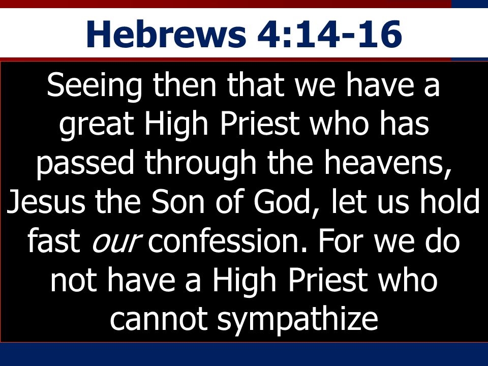 Hebrews 4:14-16