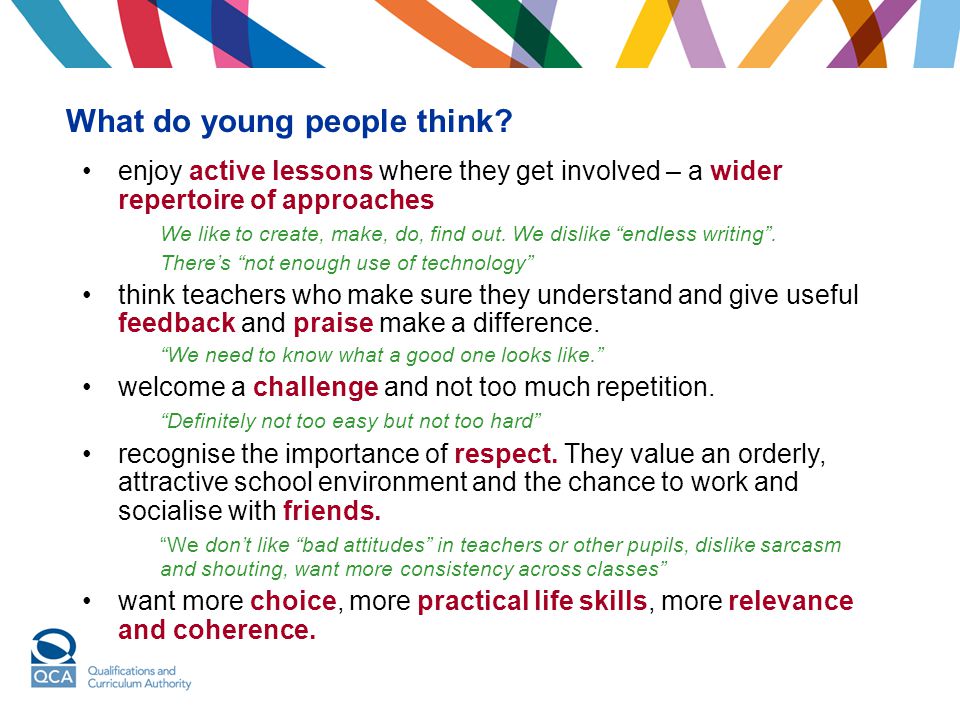 What do young people think