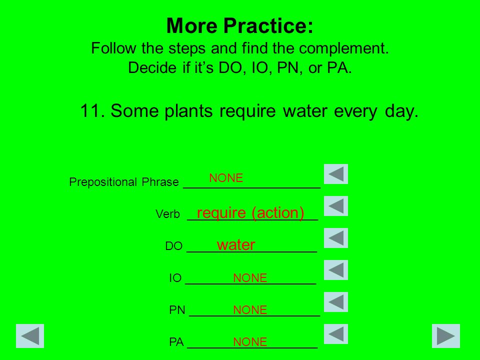 11. Some plants require water every day.