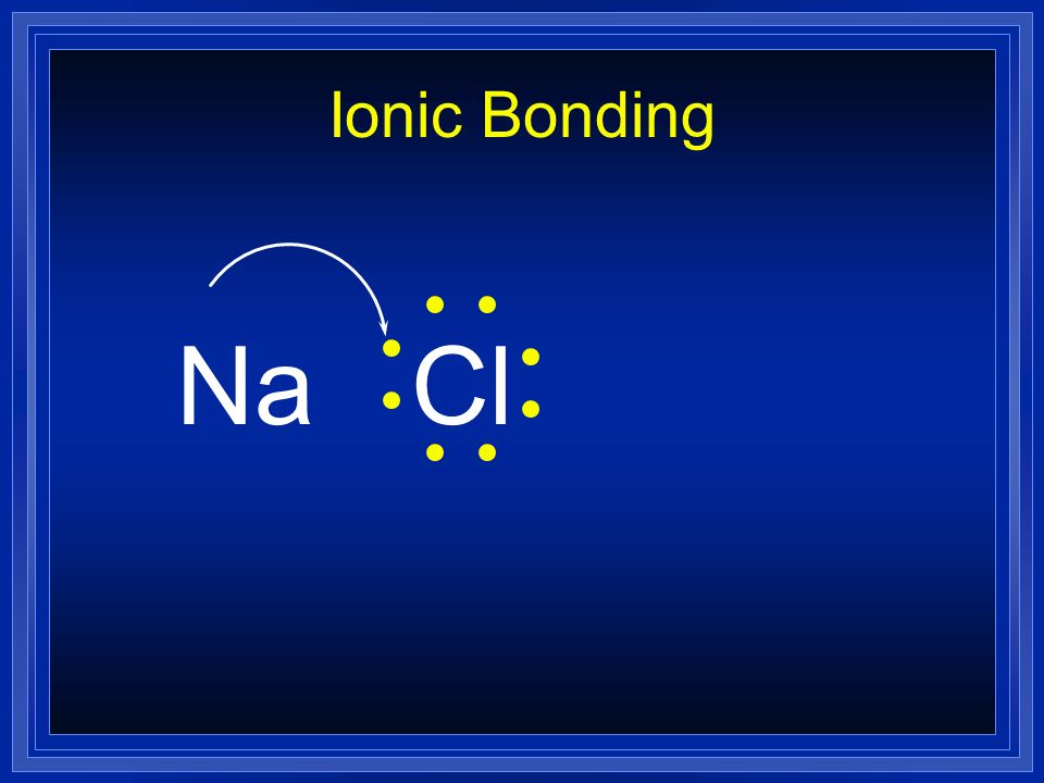 Ionic Bonding Na Cl