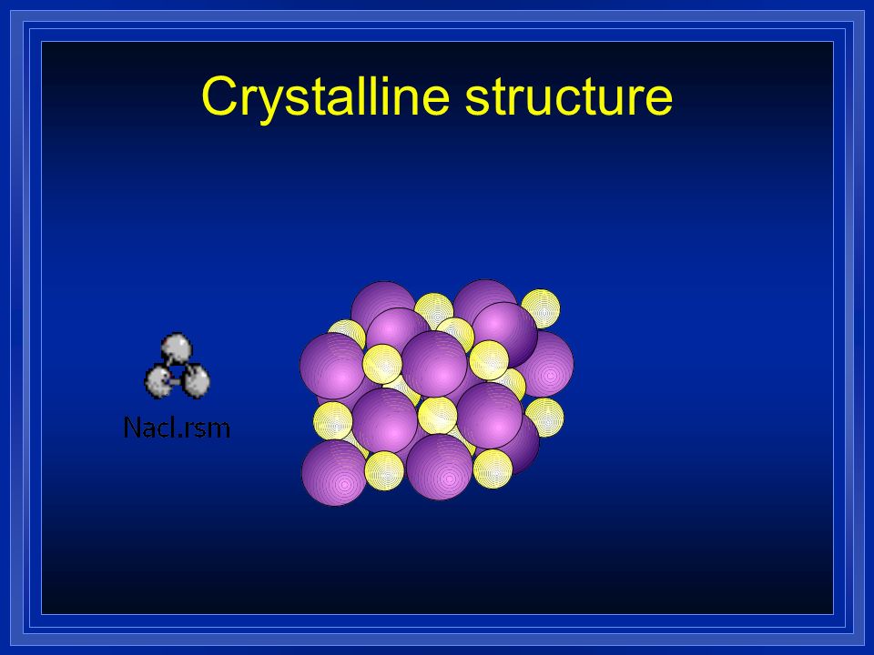 Crystalline structure