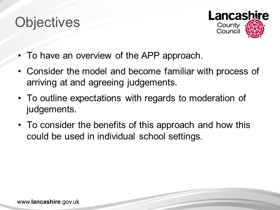 Objectives To have an overview of the APP approach.