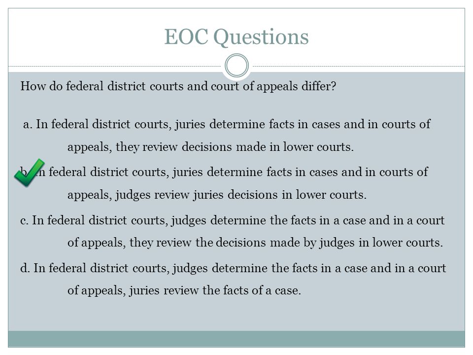 EOC Questions