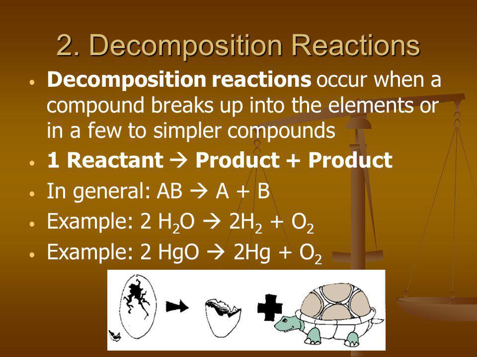 2. Decomposition Reactions