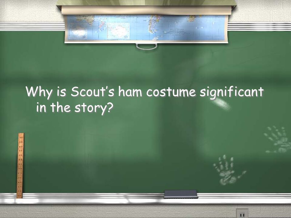 Why is Scout’s ham costume significant in the story