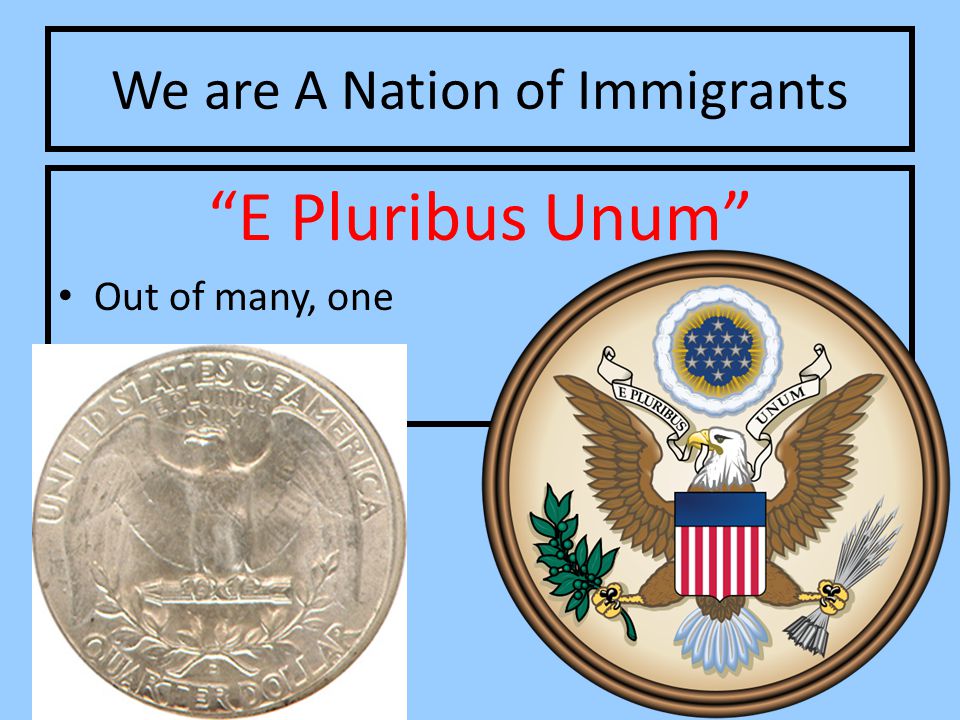 We are A Nation of Immigrants