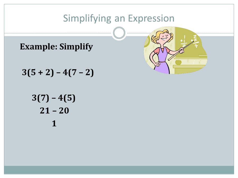 Simplifying an Expression
