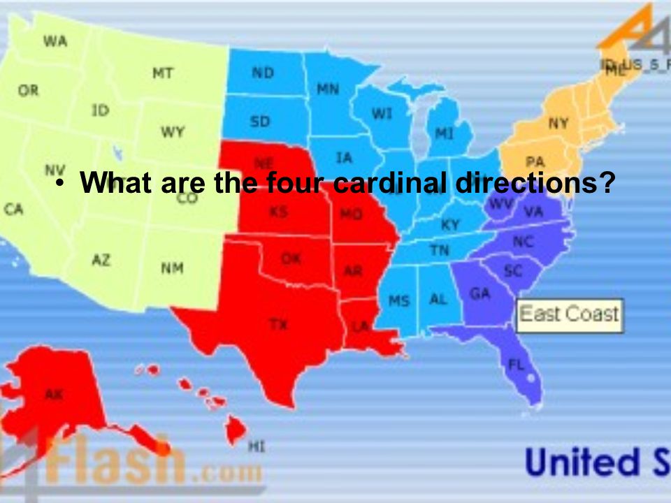 What are the four cardinal directions