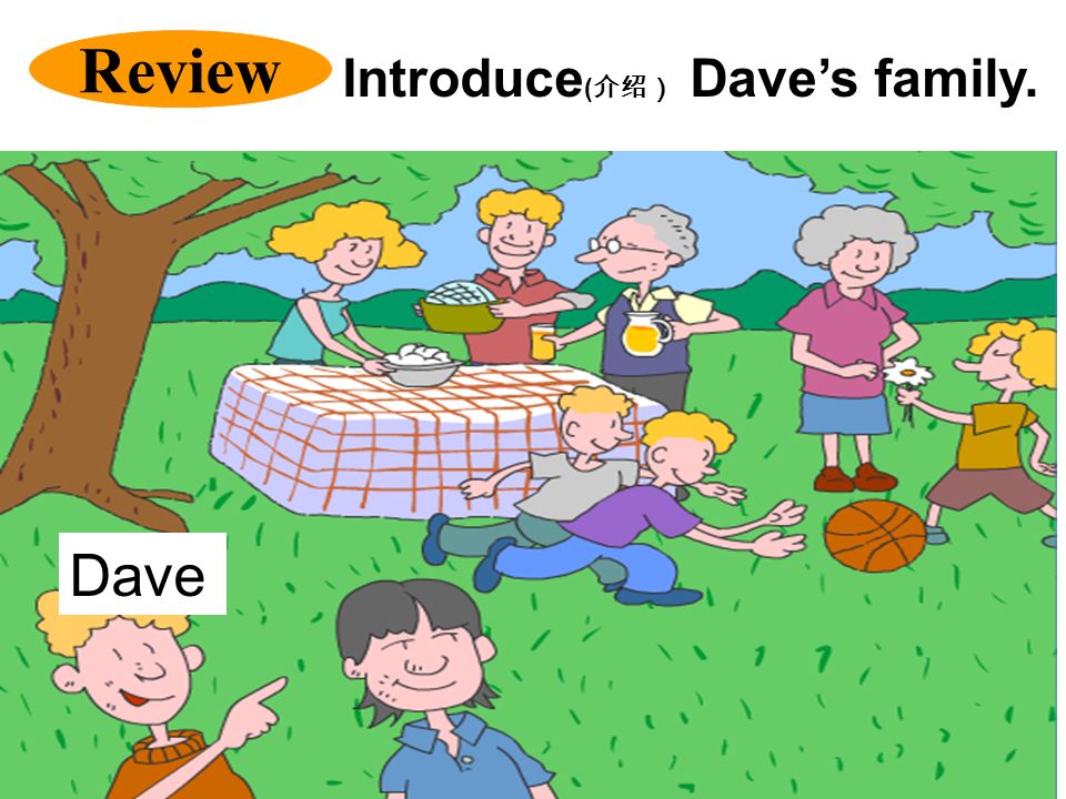 Review Introduce(介绍） Dave’s family. Dave