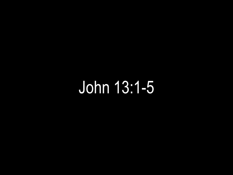 John 13:1-5
