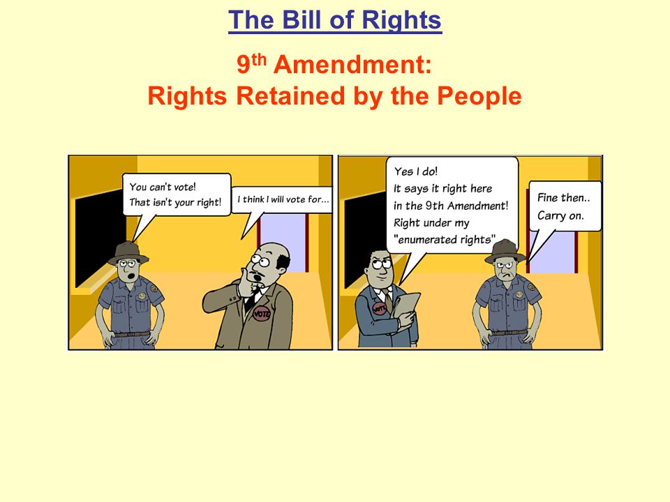 9th Amendment: Rights Retained by the People