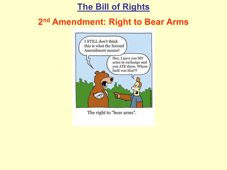 2nd Amendment: Right to Bear Arms