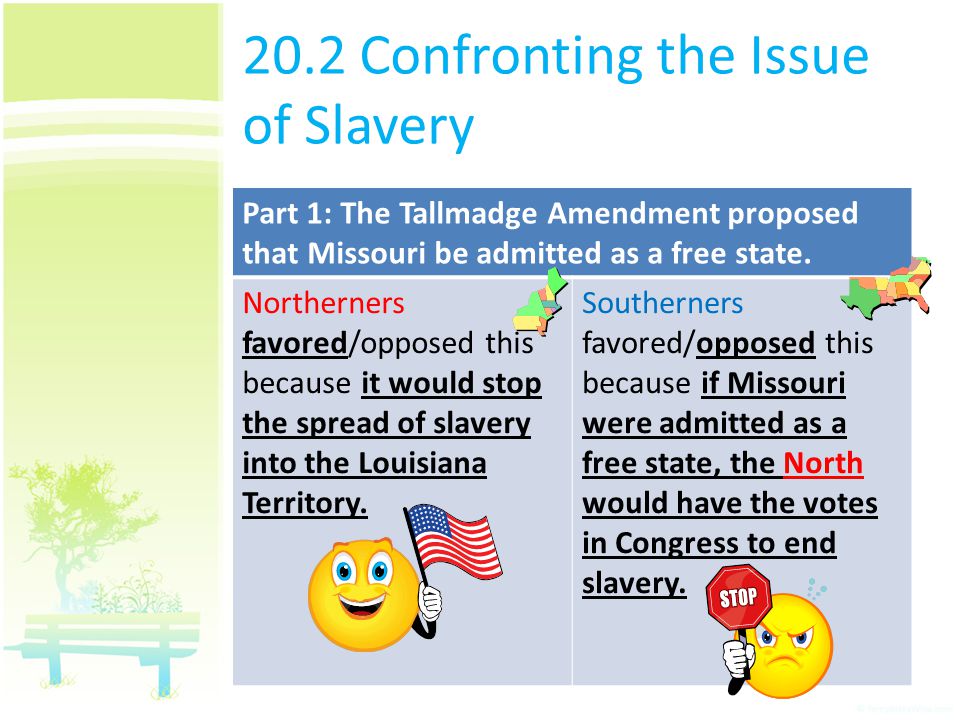 20.2 Confronting the Issue of Slavery
