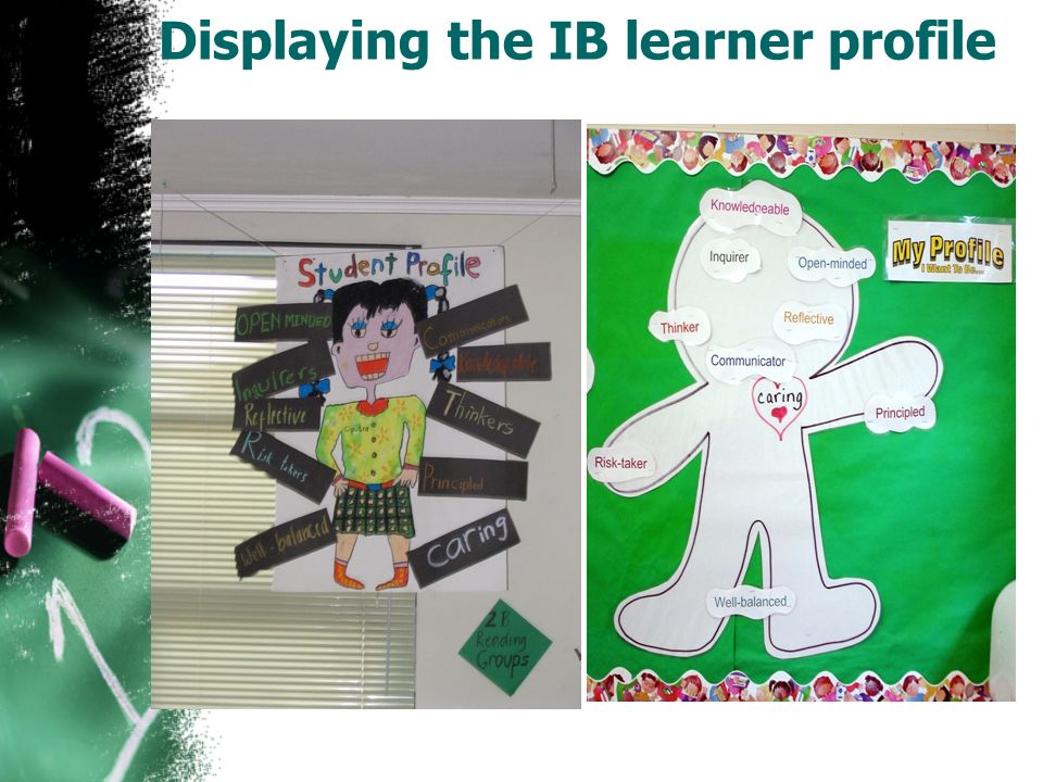 Displaying the IB learner profile