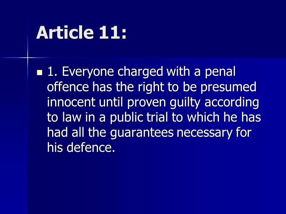 Article 11: