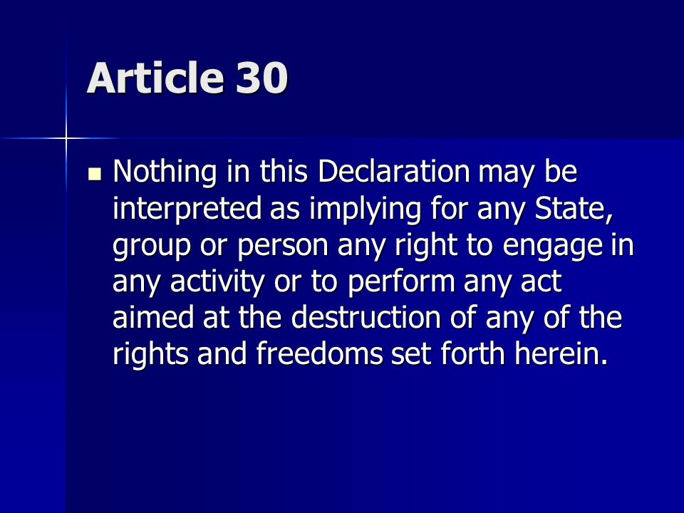 Article 30