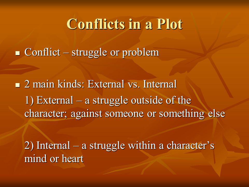 Conflicts in a Plot Conflict – struggle or problem