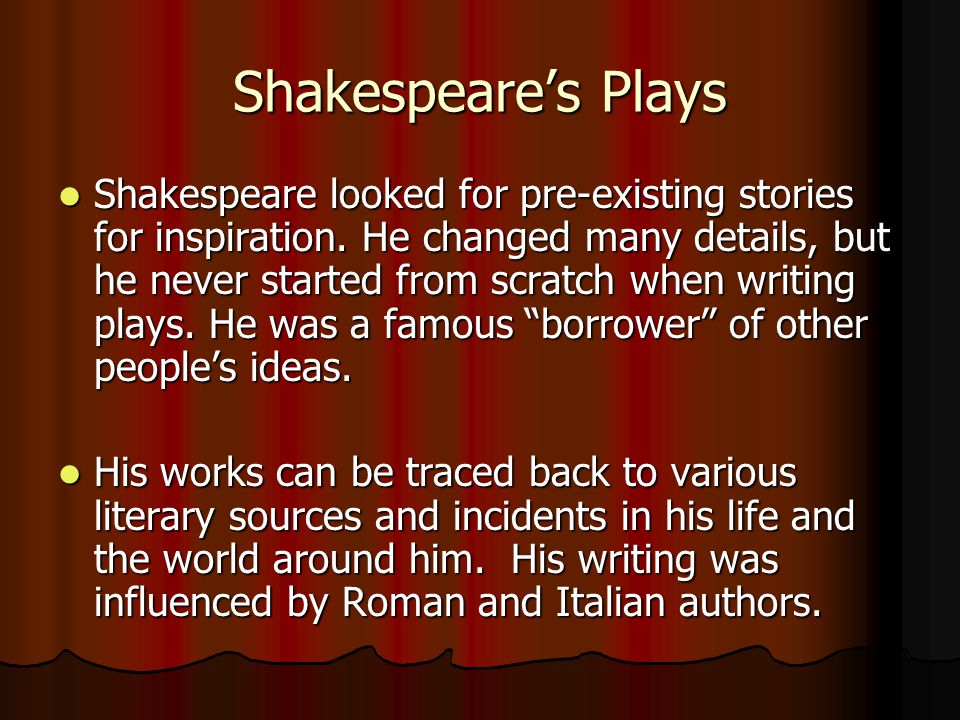 Shakespeare’s Plays