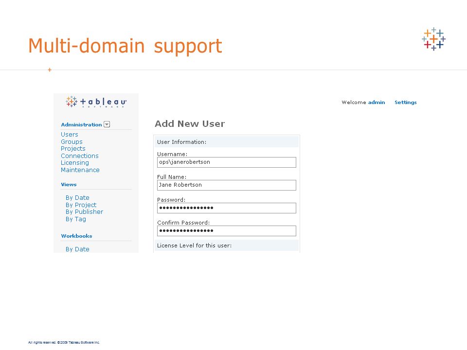 Multi-domain support