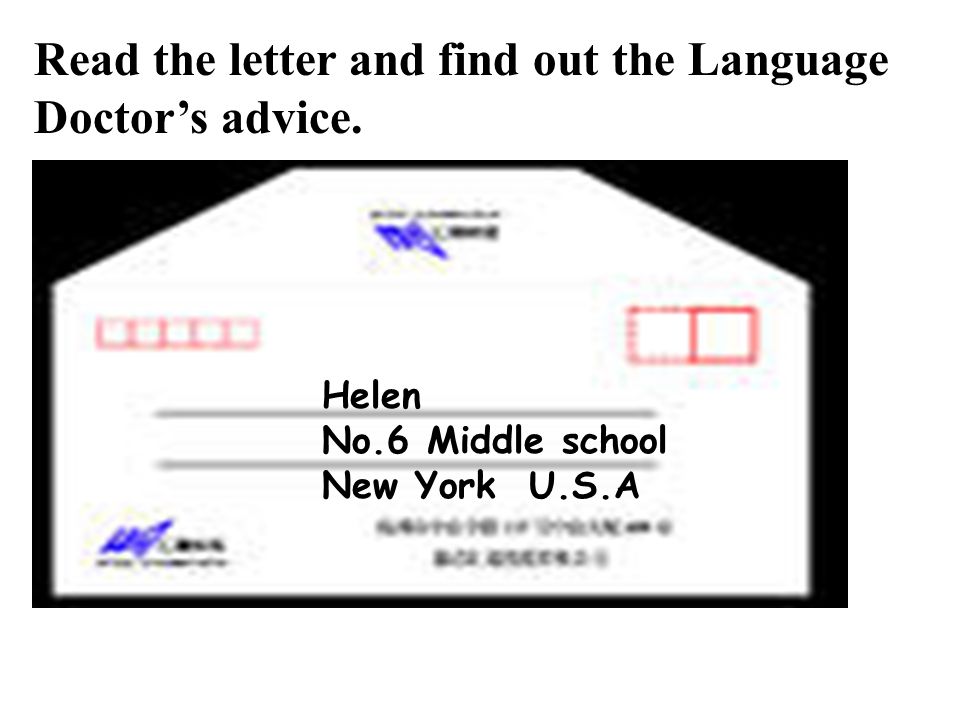 Read the letter and find out the Language Doctor’s advice.