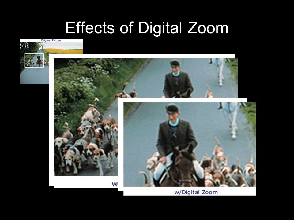 Effects of Digital Zoom