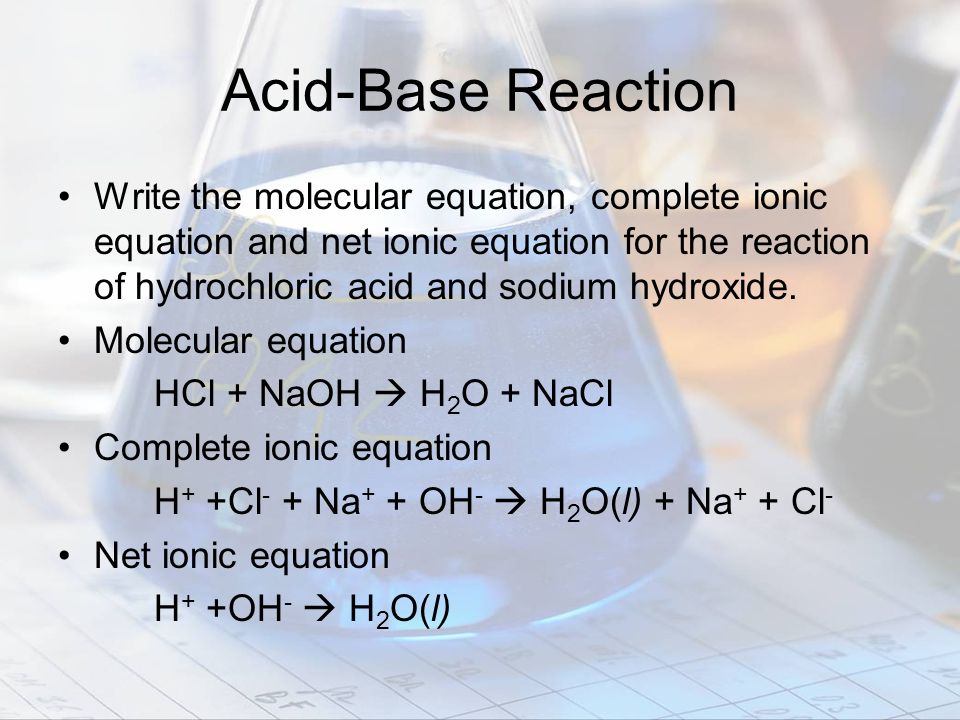 Acid-Base Reaction