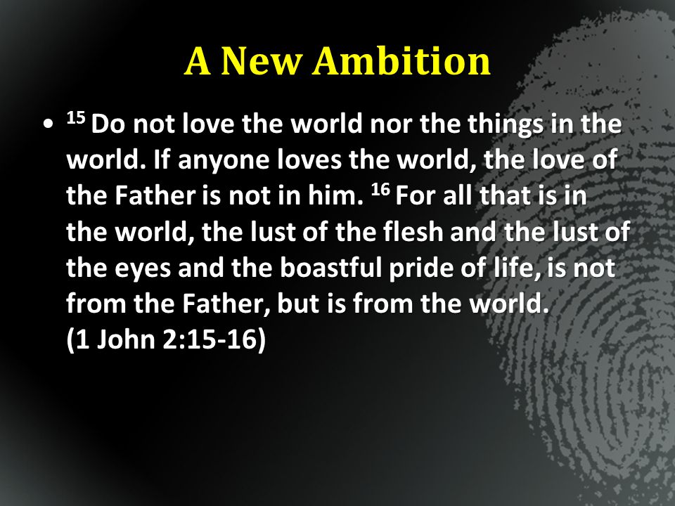 A New Ambition
