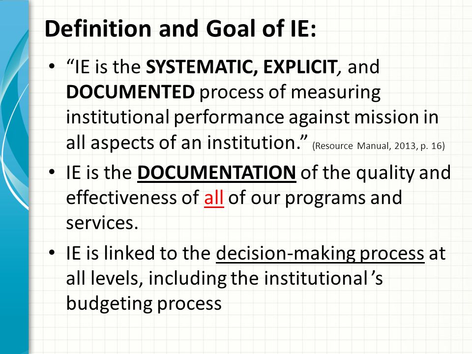 Definition and Goal of IE: