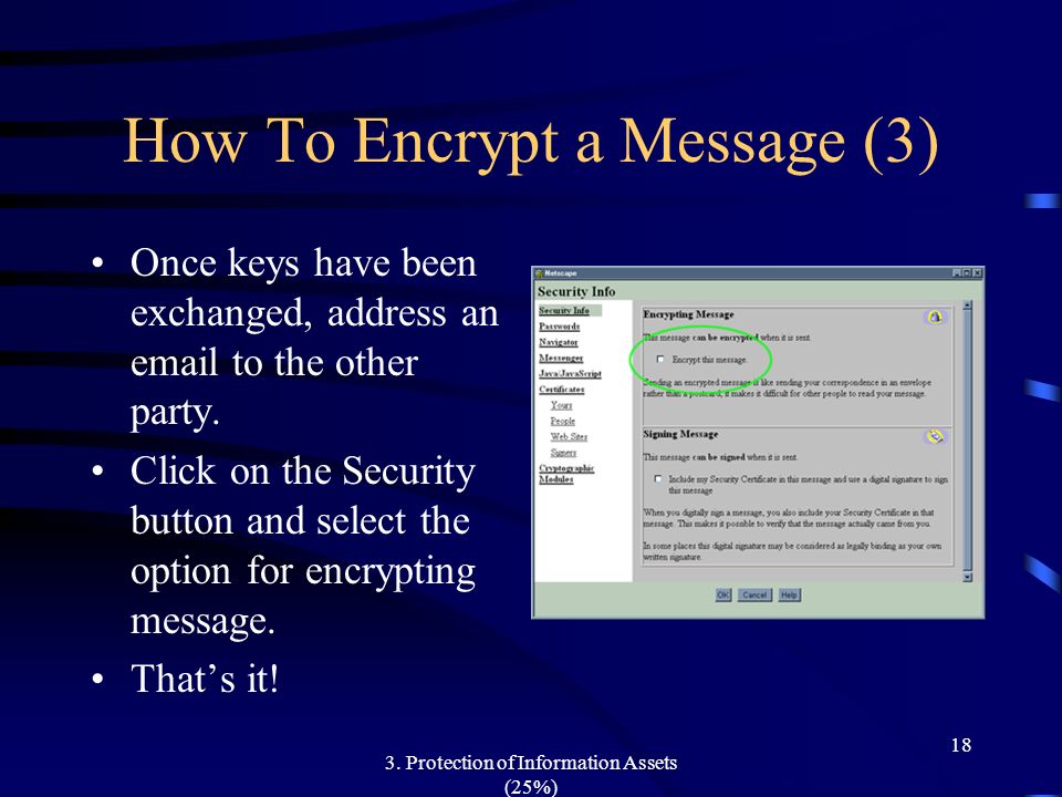 How To Encrypt a Message (3)
