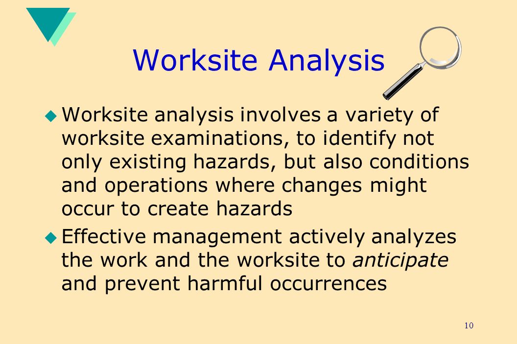 Worksite Analysis