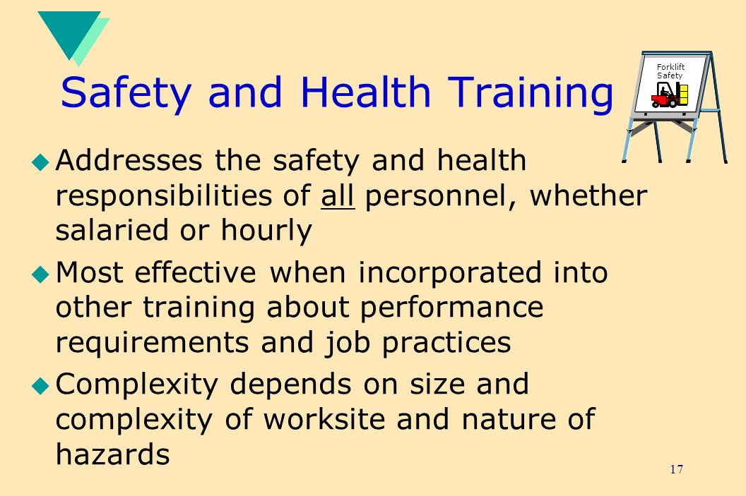 Safety and Health Training